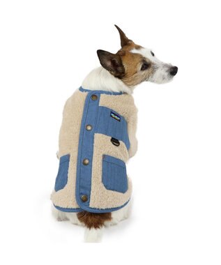 PET PARADISE ペットパラダイス デニム ボア ジャケット デニム 小型犬 ブルー