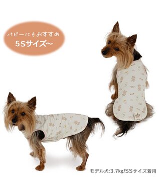 PET PARADISE ペットパラダイス くまちゃん はじめてタンクトップ 《風船》 超小型犬 小型犬 ベージュ