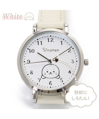 Mother garden しろたん 合皮 腕時計 《ホワイト/ブラック》 ホワイト