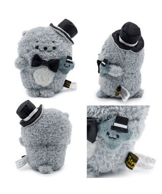 Mother garden しろたん モノクロ ぽてぽて マスコット 《らっこいぬ》 単品 らっこいぬ