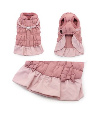 PET PARADISE ペットパラダイス アウター ハーネス ベスト 《フリル》 小型犬 フリル