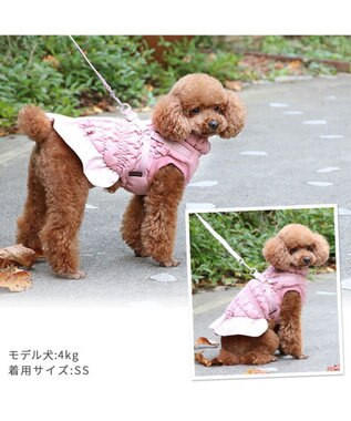 PET PARADISE ペットパラダイス アウター ハーネス ベスト 《フリル》 小型犬 フリル