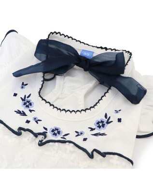 PET PARADISE ペットパラダイス 接触冷感 刺繍ワンピース 小型犬 ホワイト×ブラック