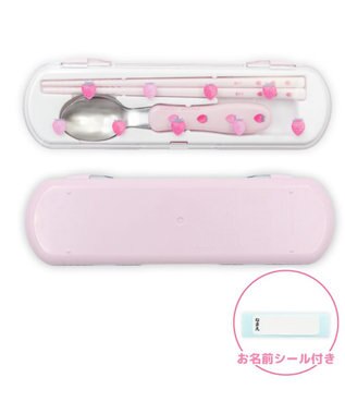 Mother garden マザーガーデン 野いちご コンビセット お箸＆スプーン 《レトロストロベリー柄》 レトロストロベリー柄