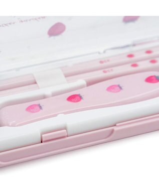 Mother garden マザーガーデン 野いちご コンビセット お箸＆スプーン 《レトロストロベリー柄》 レトロストロベリー柄