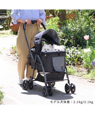 ペットパラダイス　15kgまで　smooca　ハンドフル　ペットカート smooca ハンドフル ペットカート 《ブラック》 / PET PARADISE