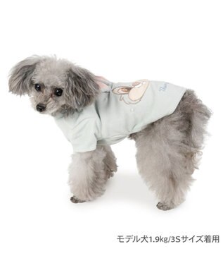 PET PARADISE ディズニー バンビ とんすけ ベロア Tシャツ 小型犬 グレー