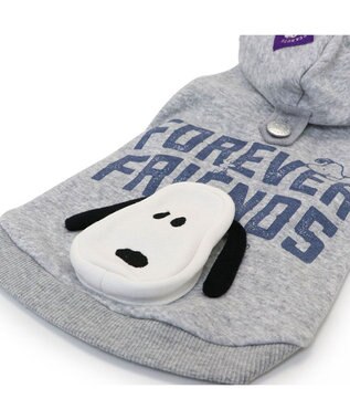 PET PARADISE スヌーピー ずっ友 お揃い パーカー 《グレー》 小型犬 グレー