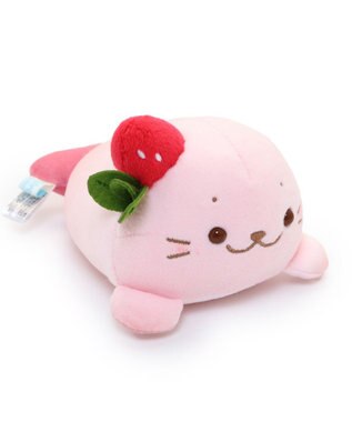 Mother garden しろたん ラテ マスコット ぬいぐるみ 15cm 【単品】 いちごラテ