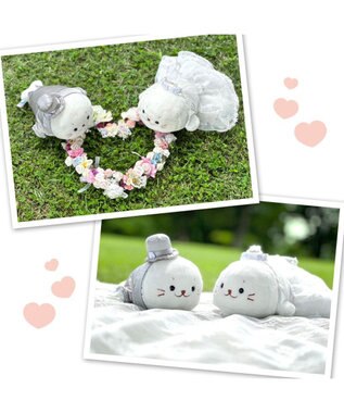 Mother garden しろたん ウェディング マスコット セット ウェディングドール ホワイト