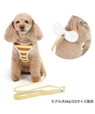 新作ウエア ペットパラダイス 反射付き リード&ハーネス 《蜂》 SS 小型犬 首輪・ハーネス・リード