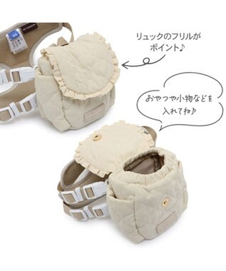 PET PARADISE ペットパラダイス キルトリュック付き ハーネス ３Ｓ 小型犬 ベージュ