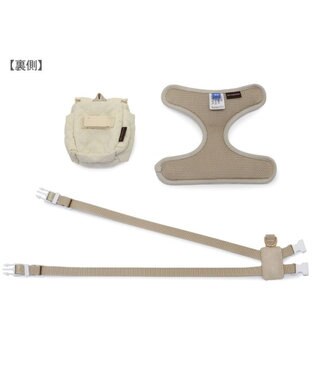 PET PARADISE ペットパラダイス キルトリュック付き ハーネス ３Ｓ 小型犬 ベージュ