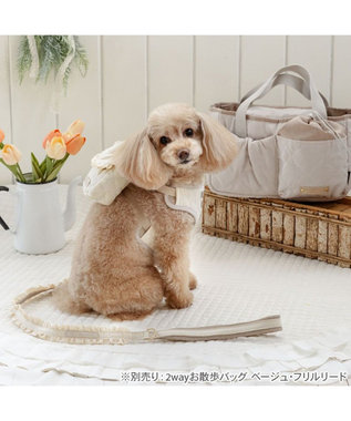 PET PARADISE ペットパラダイス キルトリュック付き ハーネス ３Ｓ 小型犬 ベージュ