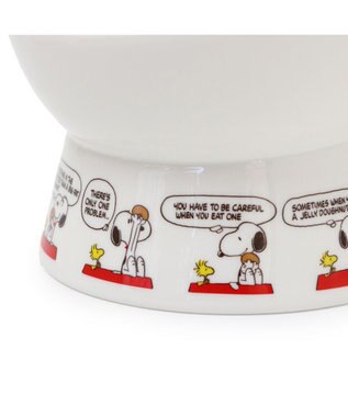 PET PARADISE スヌーピー 高さのある フードボウル 小型犬 ホワイト