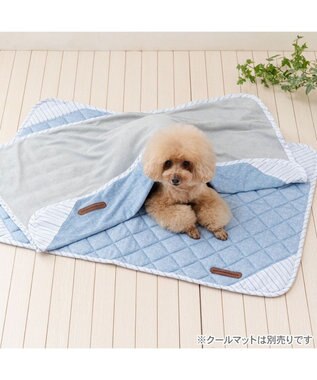 PET PARADISE ペットパラダイス クールケット 《シャンブレー柄》 小型犬 ブルー