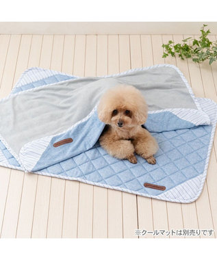PET PARADISE ペットパラダイス クールケット 《シャンブレー柄》 小型犬 ブルー