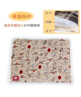 PET PARADISE ディズニー 101匹わんちゃん 遠赤外線 ボアマット 《風船柄》  80×60cm 風船柄