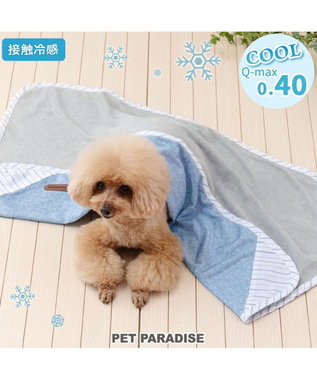 PET PARADISE ペットパラダイス クールケット 《シャンブレー柄》 小型犬 ブルー