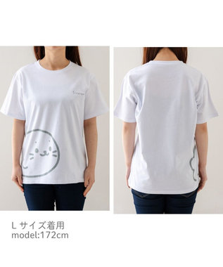 しろたん Tシャツ 半袖《前後でつながる柄》 ユニセックス