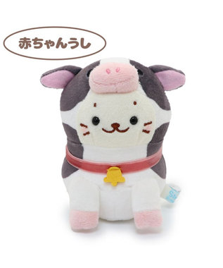 Mother garden しろたん お座り ちびマスコット 赤ちゃんシリーズ うし・ロバ・ヤギ・ 11cm 単品 赤ちゃん うし