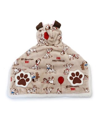 PET PARADISE ディズニー 101匹わんちゃん 着る毛布 《風船柄》 小型犬 ベージュ
