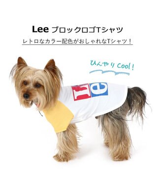 PET PARADISE 犬の服 夏 ひんやり クール メッシュ 接触冷感 虫よけ Ｌｅｅ ブロックロゴＴシャツ 【小型犬】クールマックスエコメイド 白~オフホワイト
