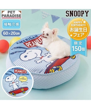 PET PARADISE 【8月初旬お届け】スヌーピー スケボークッション Ｍ