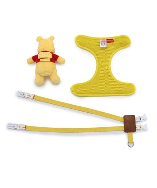 PET PARADISE ディズニー くまのプーさん マスコット付き ハーネス S 小型犬 黄