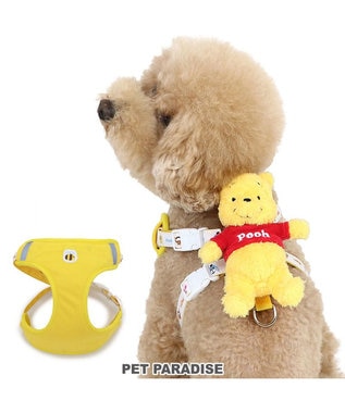 PET PARADISE ディズニー くまのプーさん マスコット付き ハーネス S 小型犬 黄