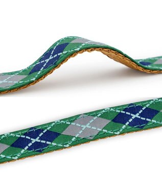 PET PARADISE ペットパラダイス チェック柄 リード Ｍ～Ｌ 大型犬 グリーン