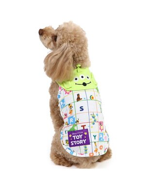 PET PARADISE ディズニー エイリアン クールメッシュ 襟付きタンクトップ 小型犬 グリーン