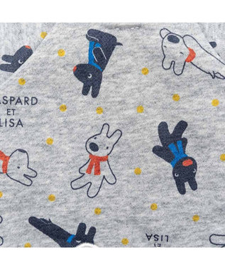 PET PARADISE リサとガスパール  パーカー 総柄 小型犬 グレー