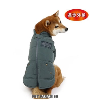 PET PARADISE ペットパラダイス 遠赤外線 綿入りコート  《ブルーグレー 》 中型犬 大型犬 灰