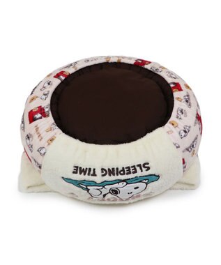 PET PARADISE スヌーピー  寝袋 丸型 《うたたね柄》 S  超小型犬 径50cm ベージュ