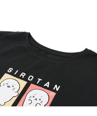 Mother garden しろたん ビッグ Ｔシャツ 半袖  《喜怒哀楽》 黒　フリーサイズ -