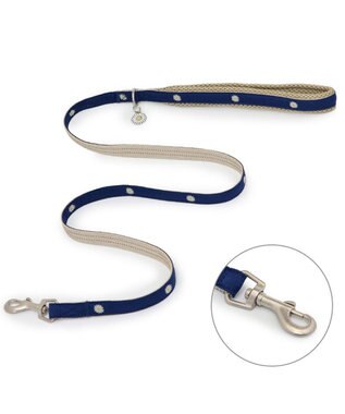 PET PARADISE ペットパラダイス お花チャームリード ４Ｓ～３Ｓ ネイビー