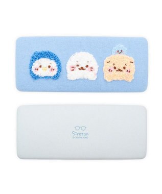 Mother garden しろたん クロス付 サガラ刺繍 眼鏡ケース 《お友達》 単品 お友達