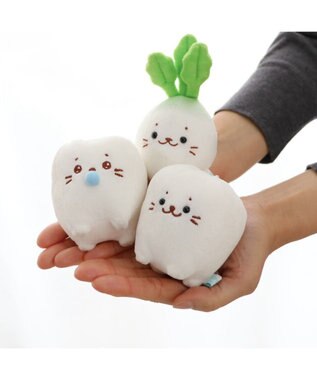 Mother garden しろたん 白いもの マスコットキーホルダー 《かぶ》 単品 かぶキーホルダー