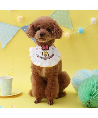 PET PARADISE ディズニー プルート パーティースタイ 小型犬 ホワイト×イエロー