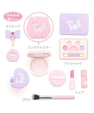Mother garden マザーガーデン ふわねこ メイクポーチセット ホワイト
