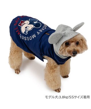 PET PARADISE ディズニー ミッキーマウス 遠赤外線 タウンベスト 小型犬 ネイビー