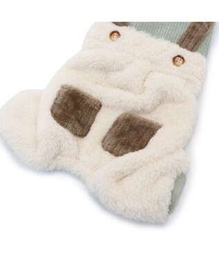 PET PARADISE ペットパラダイス ボア パンツつなぎ 小型犬 緑