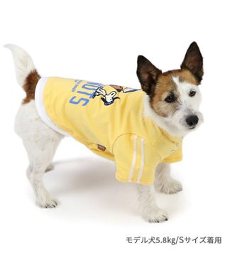 PET PARADISE スヌーピー Tシャツ 《ファインプレー柄》 黄色 小型犬 ファインプレー柄