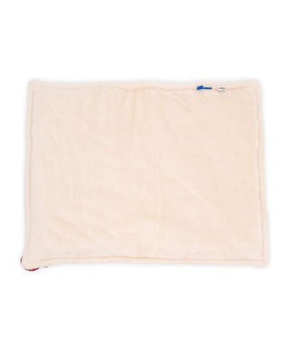 PET PARADISE ディズニー ミッキーマウス 遠赤外線 ボア マット 《ニット柄》 ホワイト×レッド