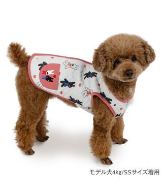 PET PARADISE リサとガスパール キルト ベスト 《ハート》 小型犬 ホワイト