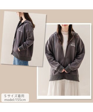 Mother garden しろたん  ジップパーカー 《くるま》 ユニセックス ダークブラウン