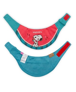 PET PARADISE スヌーピー クールバンダナ 《スイカ柄》 小型犬 レッド