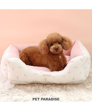 PET PARADISE ペットパラダイス 小花柄カドラー《ピンク》 M  小型犬 小花柄 ピンク