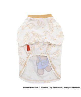 PET PARADISE ミニオン ティム 手つなぎ Ｔシャツ 接触冷感 中型犬 大型犬 ホワイト×ブラウン